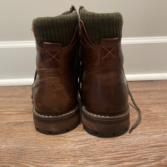 Crevo Men’s Camden Leather Boots Memory Foam Soles - Picture 6 of 10